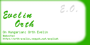 evelin orth business card